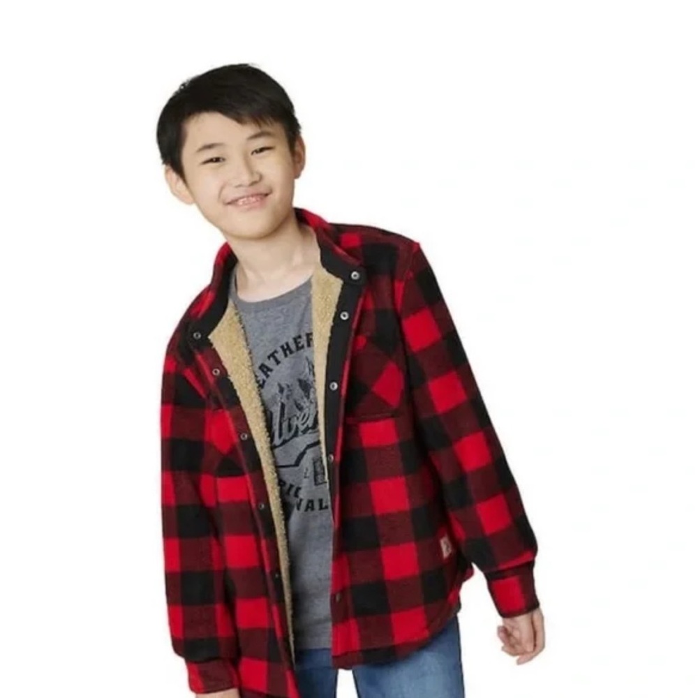 Boys Original Weatherproof Vintage Red Jacket Size 7/8